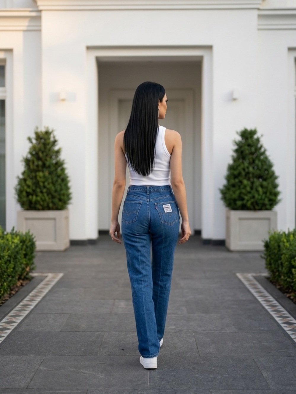 1969 Levi’s Orange Tag Blue White Patch Jeans Womens 70s High Waist EUC RARE!